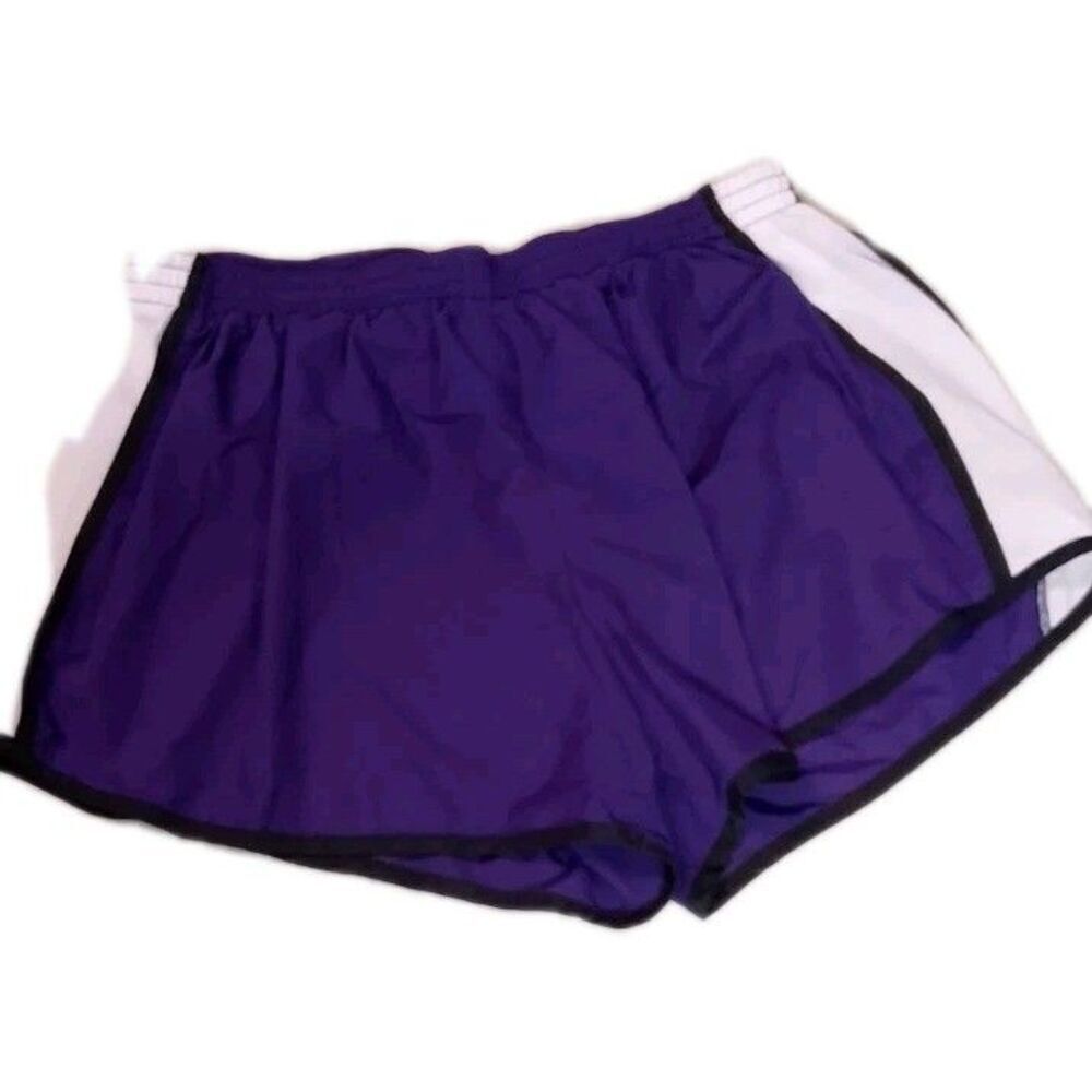 Augusta Sportswear Women's 2XL Running Shorts Purple White Track Gym Athletic